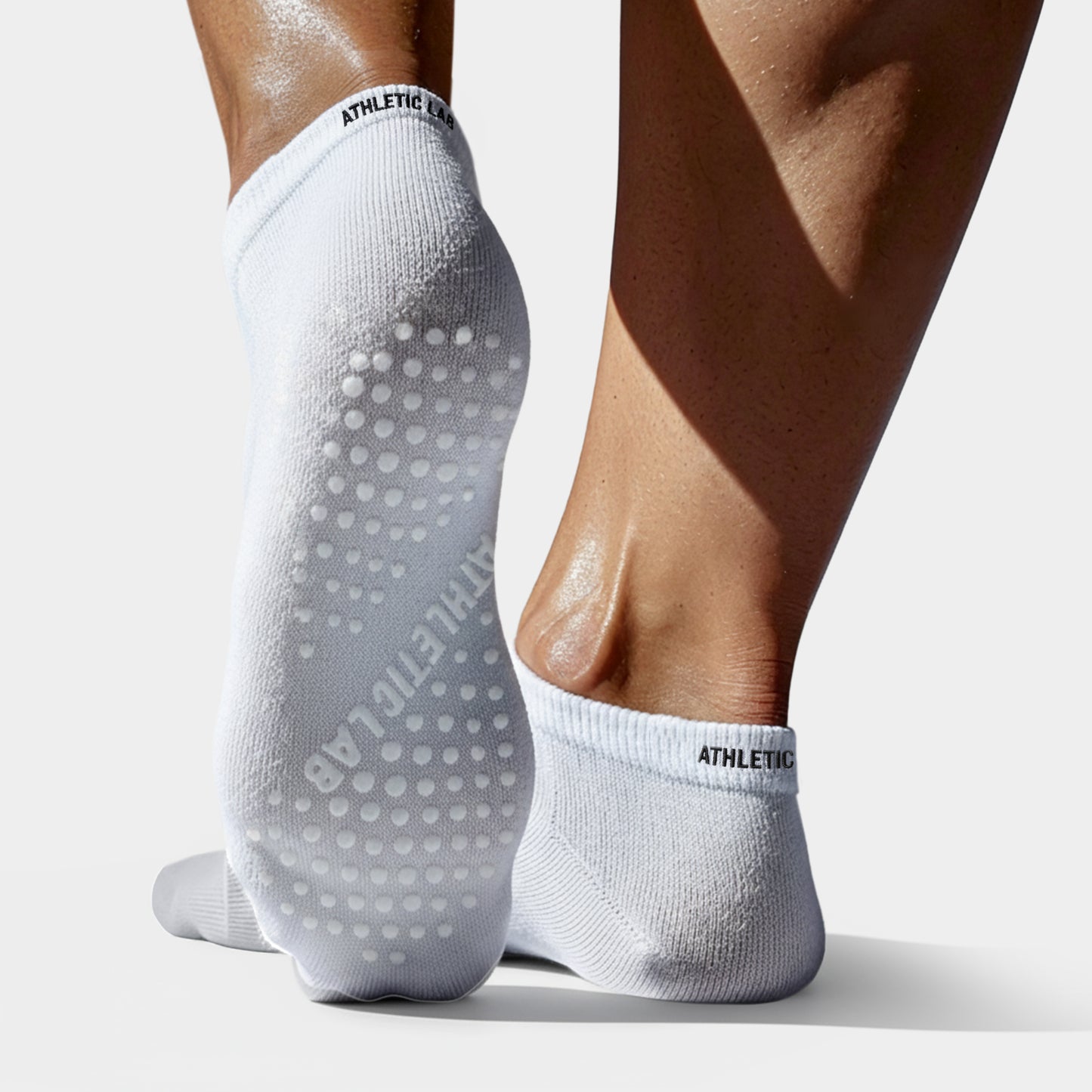 Ankle Grip Socks - White