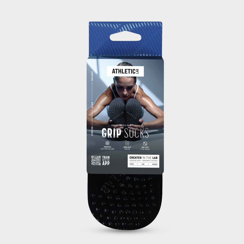 Ankle Grip Socks - Black – ATHLETIC LAB